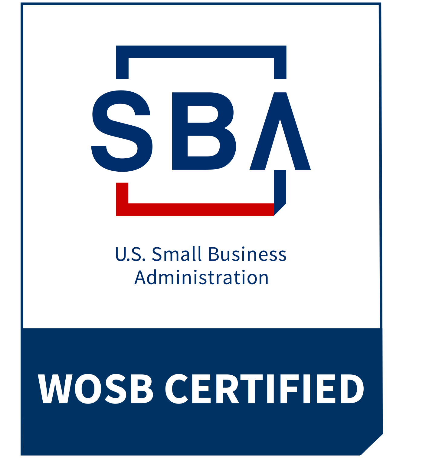 Certified as a Women Owned Small Business WOSB